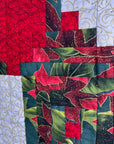 Log Cabin Christmas Wreath Wall Quilt