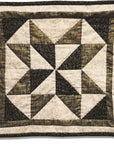 Gold and Black Star Door Quilt