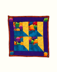 Colorful Attic Windows Door Quilt