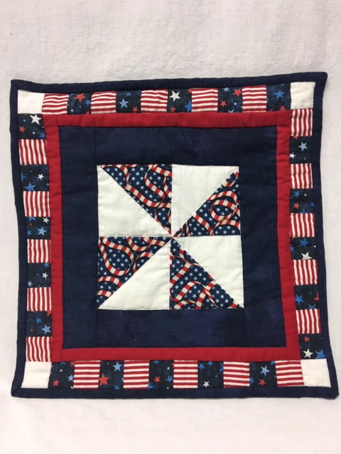 Patriotic Pinwheel Door Quilt